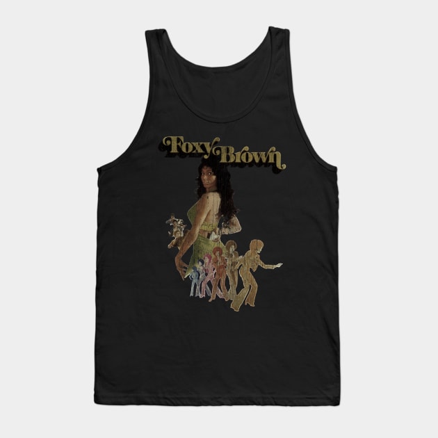 Foxy Brown aesthetic vintage Tank Top by Setipixel